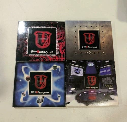 Lot of 4 PS1 PlayStation Underground Demo Series/Volume 1, 4 Issues Tested