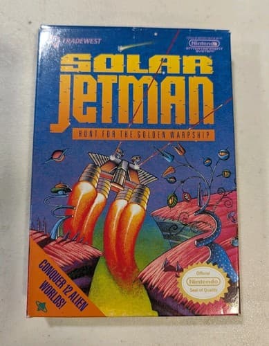 Solar Jetman: Hunt for the Golden Warpship for Nintendo NES CIB No Foam