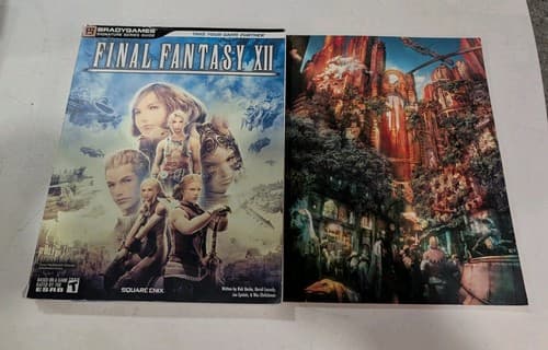 Final Fantasy XII Art Collection Book 2006 Limited Edition + Bradygames Guide