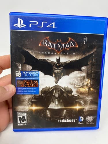 Batman: Arkham Knight (PlayStation 4, PS4. 2015) Game, and case