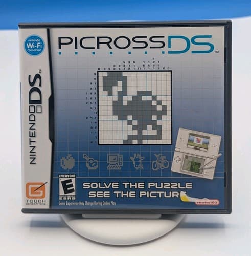 Picross (Nintendo DS, 2007) COMPLETE Manual Case Tested