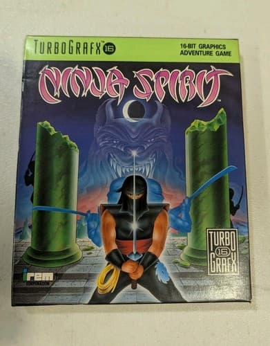 Ninja Spirit TurboGrafx 16 Cardboard Box Only - No Game