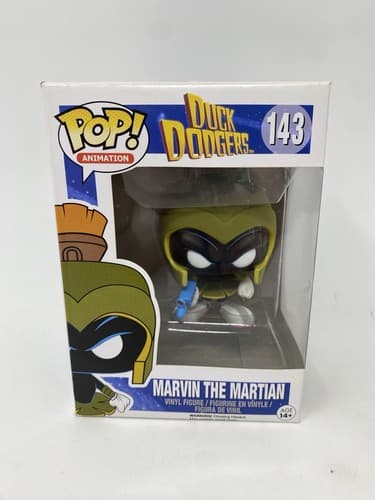 Funko Pop Animation Duck Dodgers Marvin The Martian #143 Vinyl Figure