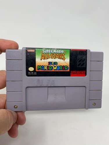 Super Mario All-Stars + Super Mario World~ Nintendo SNES~Authentic & Tested