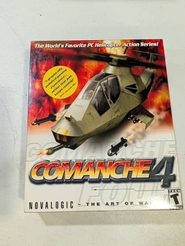 Vintage Comanche 4 Novalogic - The Art of War (PC, 2001) Computer Game