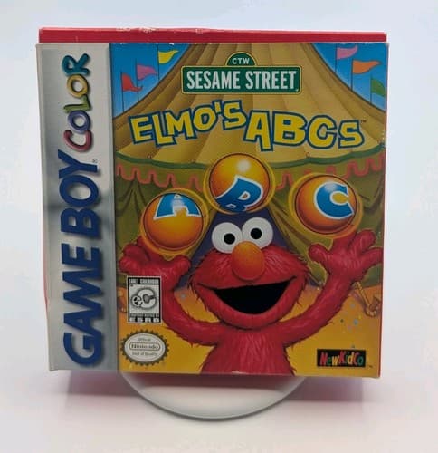 Elmo's ABCs Gameboy Color Complete CIB Nintendo Tested