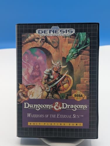 Dungeons & Dragons: Warriors of the Eternal Sun (Sega Genesis) CASE AND Game