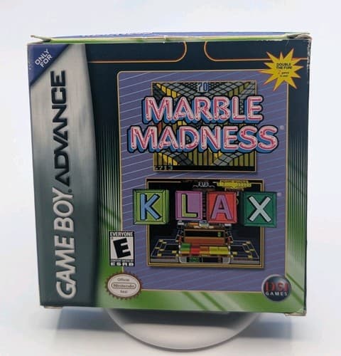 Marble Madness / KLAX GBA (Game Boy Advance, 2005) - CIB Complete W/Manual