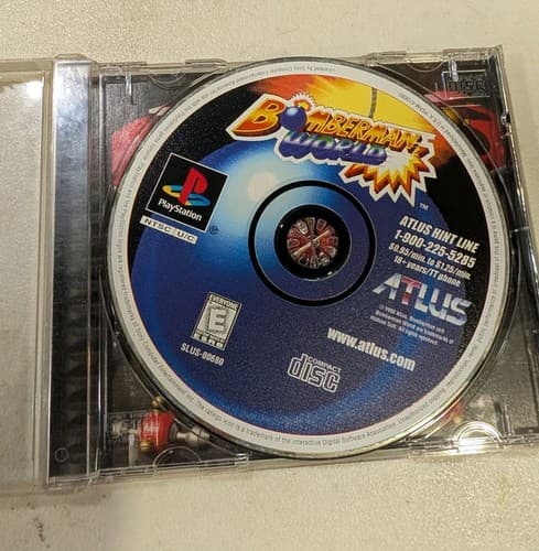 Bomberman World Sony PlayStation 1 Complete PS1 Disc & Case, No Manual Tested