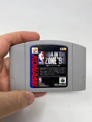 NBA In the Zone 98 Nintendo 64 N64 Japanese Import Cartridge NTSC-J Konami