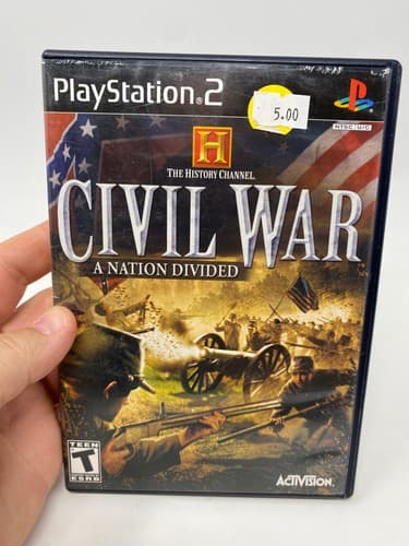 History Channel: Civil War A Nation Divided (PS2, 2006) Complete CIB Tested