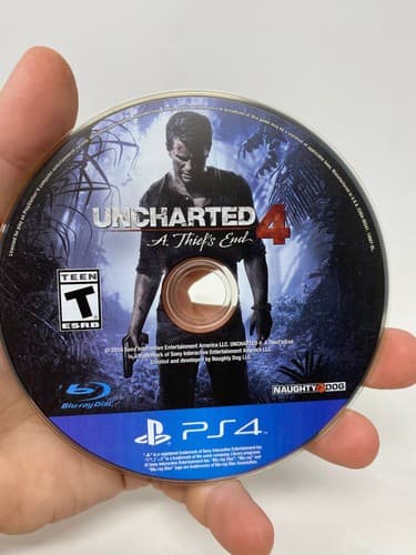 Uncharted 4 A Thief's End (PS4) PLAYSTATION 4 DISC ONLY TESTED