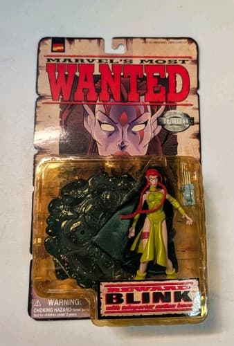 Vintage 1998 Marvel Entertainment Most Wanted Blink Teleporter Action Figure