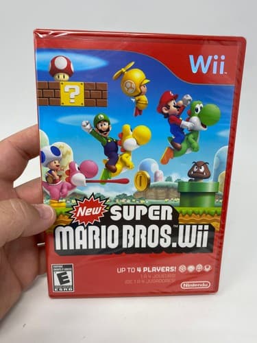 New Super Mario Bros. Wii Red Case New Factory Sealed Nintendo Wii Game 2009