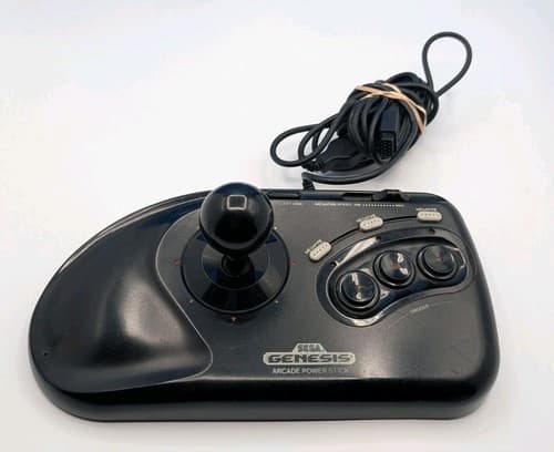 SEGA GENESIS 3-BUTTON ARCADE POWER STICK CONTROLLER Model #1655 TESTED WORKS